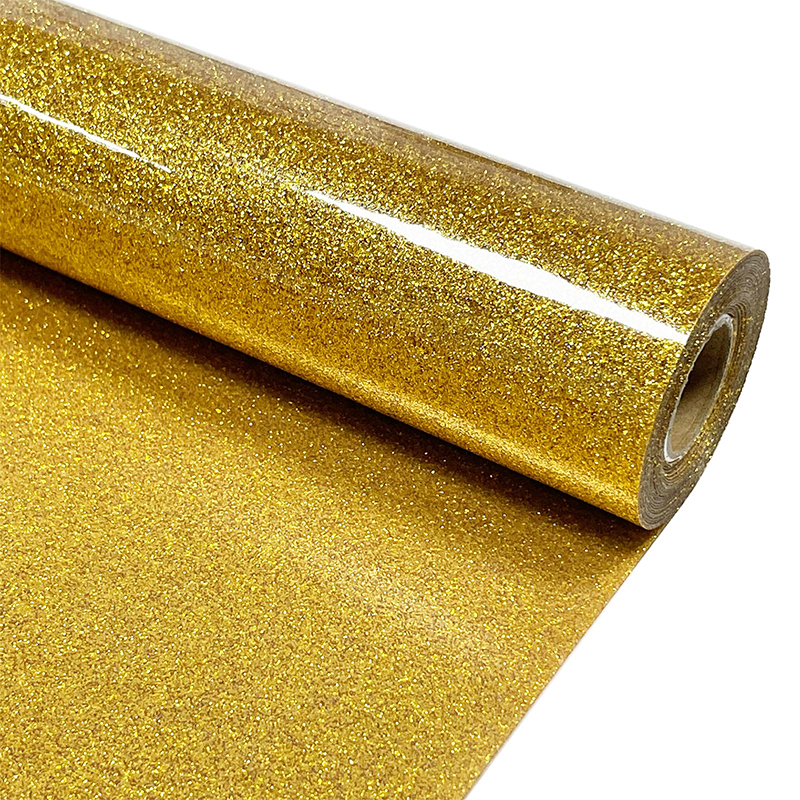 gold glitter heat transfer vinyl